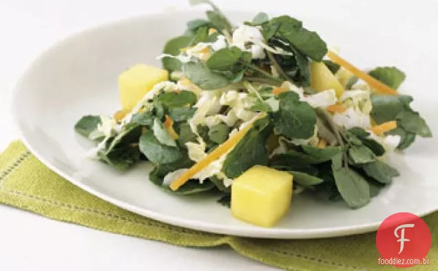 Salada de agrião e manga