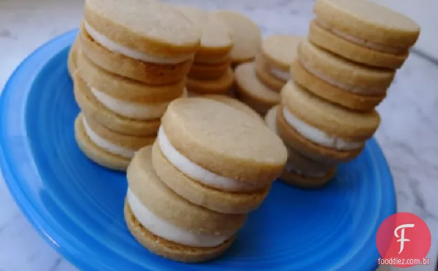 Os biscoitos sanduíche Caramel Crème do Treats Truck