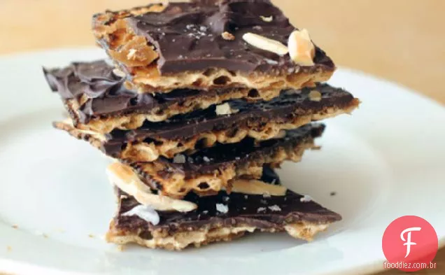 Matzo Toffee Com Amêndoas