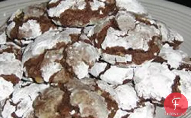 Açúcar Mascavo Chocolate Crackle Cookies