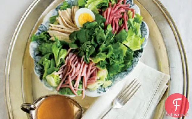 Salada do Chef com molho francês americano