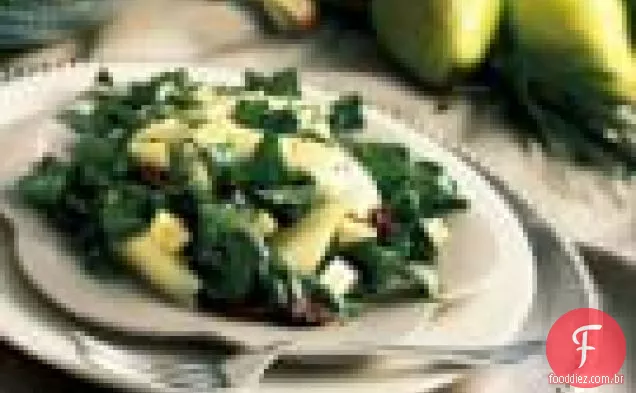 Salada De Agrião, Pêra E Queijo De Cabra Com Vinagrete De Xerez