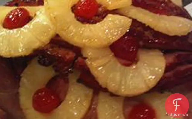 Presunto com mel e esmalte de açúcar mascavo