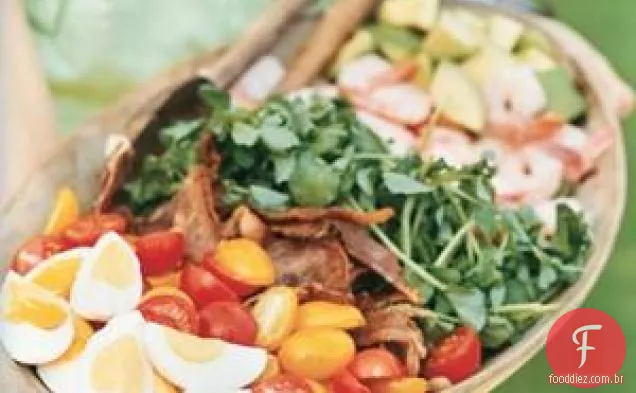 Salada Cobb Com Vinagrete De Alho
