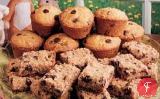 Barras De Aveia Com Cavacos De Chocolate