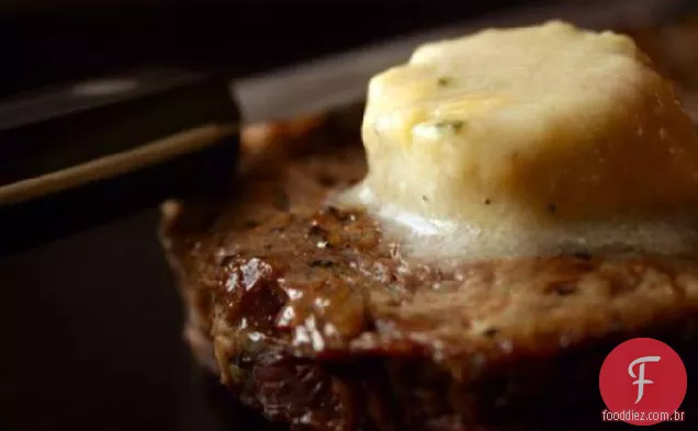 Strip Steak W / Stilton-Port Butter