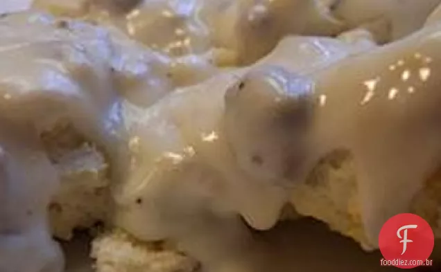 Deixar cair biscoitos e molho