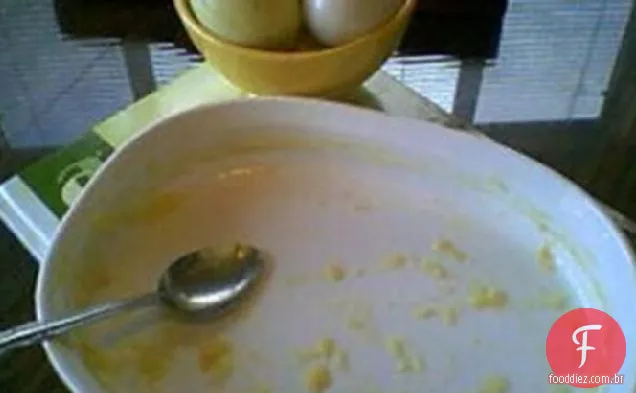 Creme De Ovo Cozido No Microondas