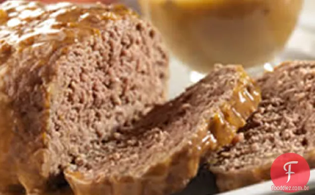 Simplesmente delicioso pão de carne e molho