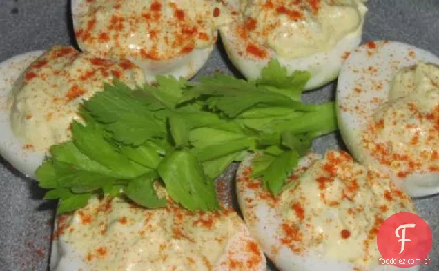 Ali's Dill Pickle Deviled Eggs