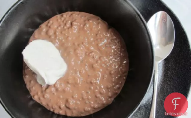 Pudim De Tapioca Com Chocolate Cremoso