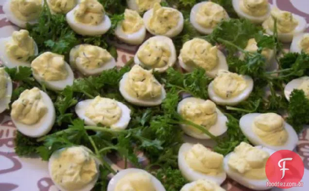Nif's Deviled quail Eggs
