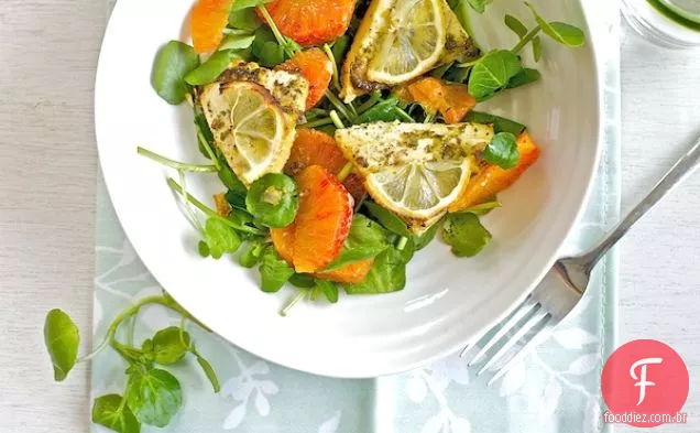 Salada Cítrica Dupla De Tofu De Limão Assado