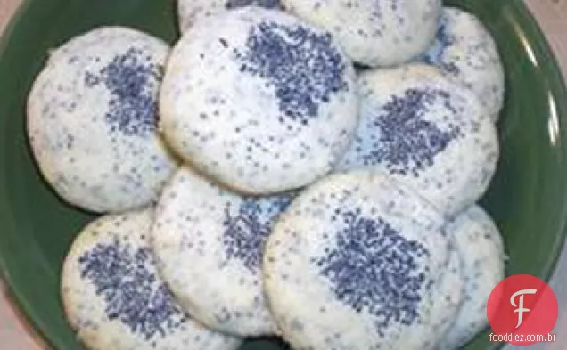 Biscoitos De Sementes De Papoula Recheados Com Chocolate