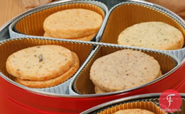 Queijo Azul-Biscoitos Pecan Icebox