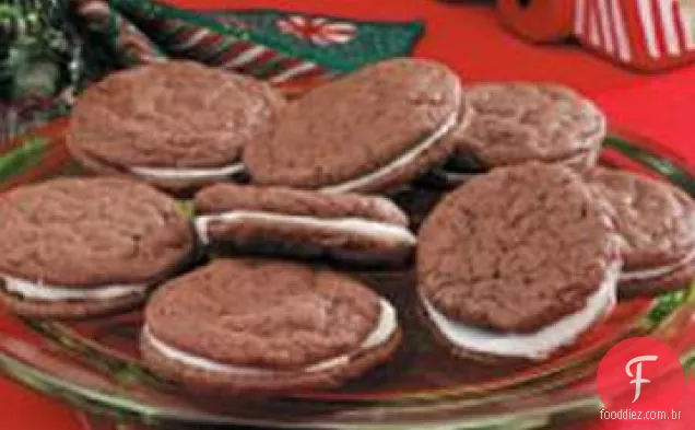 Chocolate-Menta Creme Cookies