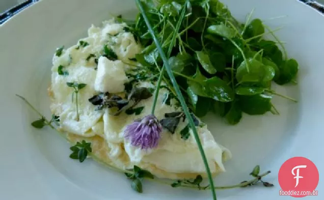 Café Da Manhã, Omelete De Clara De Ovo Com Bacon De Peru Apimentado E Oli