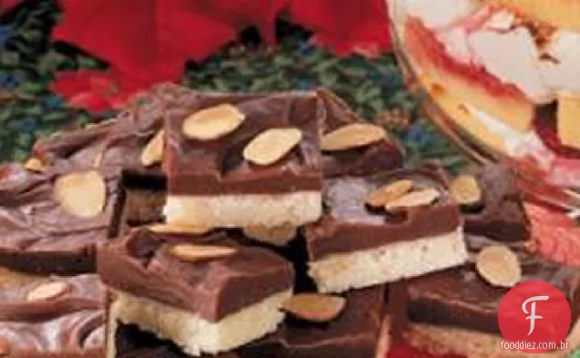Shortbread Com Cobertura De Fudge