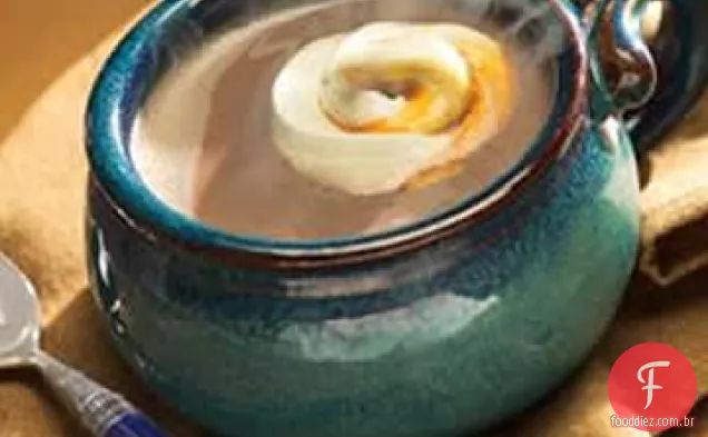 Caramelo Creme Redemoinho Chocolate Quente