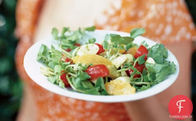 Corações de salada de Palma com coentro vinagrete