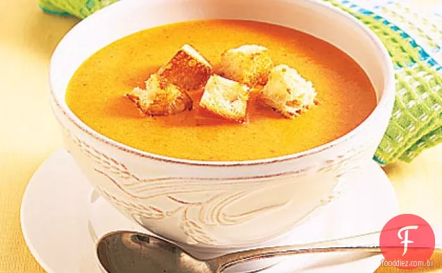 Pimenta Assada-Sopa De Cheddar