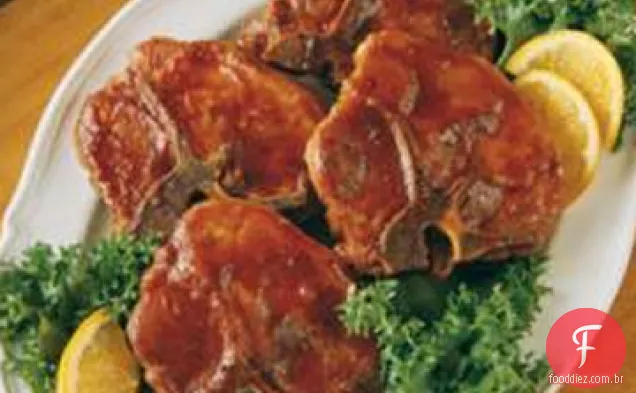 Costeletas De Porco Grelhadas No Forno