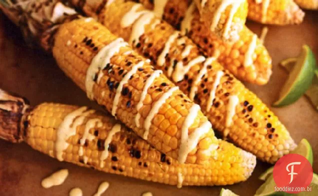 Milho com receita de iogurte com curry