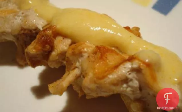 Espetos de frango marroquino grelhados da Nif
