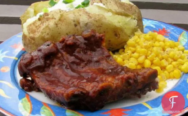 Costela De Porco Picante Para As Costas Do Bebê
