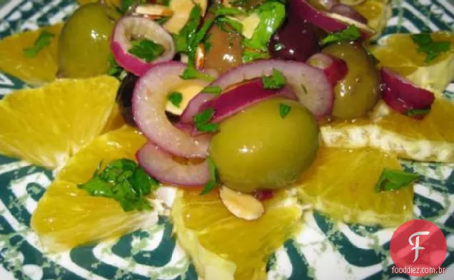 Salada Laranja Em Camadas