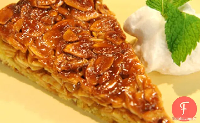 Torta de Shortbread de tangerina e amêndoa