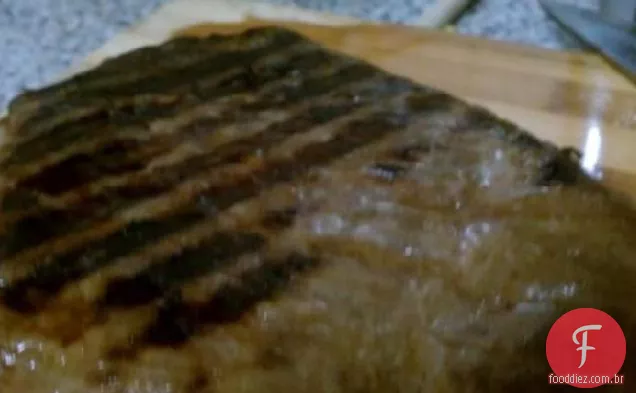 Salsa Fresca E Molho De Soja Bife De Flanco Marinado