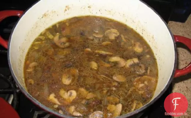 Sopa De Cogumelos Recheados