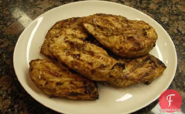 Peitos De Frango Grelhados Com Esmalte De Cebola