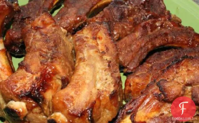Costelas De Alho Secas-Estilo Chinês Canadense