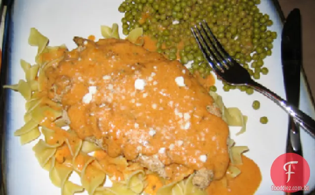 Caçarola De Macarrão De Frango