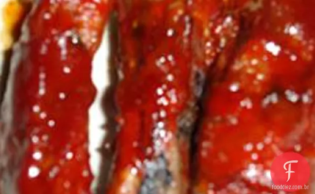 Costelas De Porco Envidraçadas Ameixa