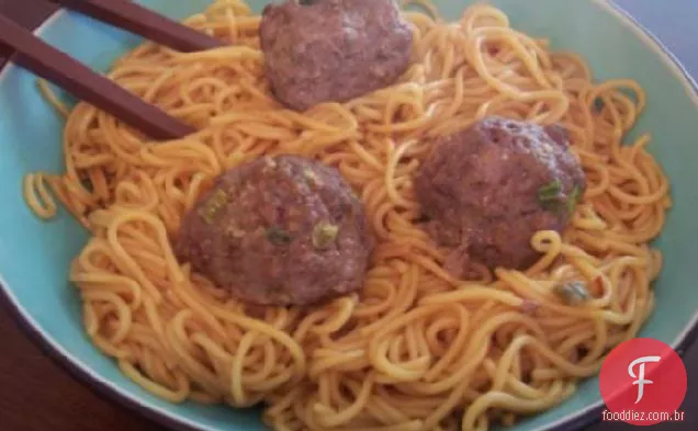 Almôndegas Asiáticas Com Molho Picante De Limão