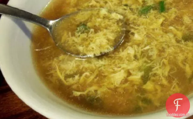 Real fácil e Real saboroso ovo gota sopa