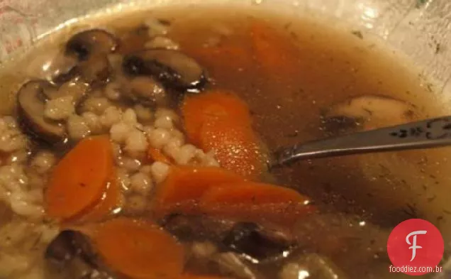 Sopa De Cogumelos E Cevada