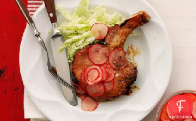 Costeletas De Porco Ao Estilo Asiático