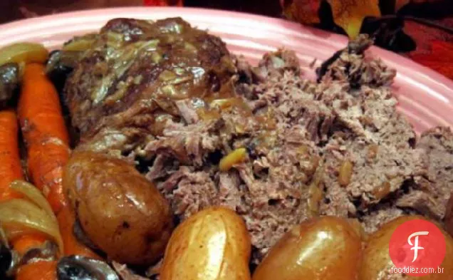 Panela De Carne Fogão Lento Assado