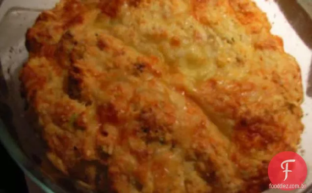 Presunto e biscoitos Cheddar afiados