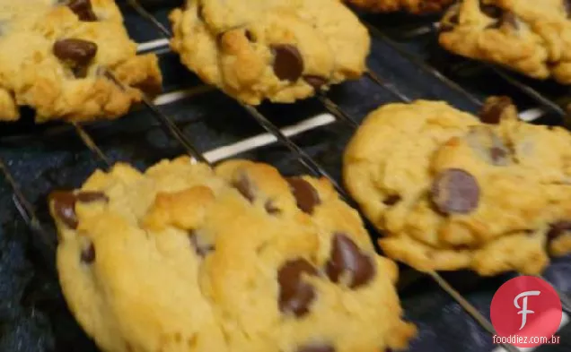 Chocolate Chip Pudim Biscoitos