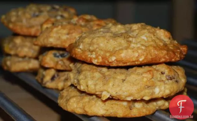 Biscoitos De Aveia Com Passas