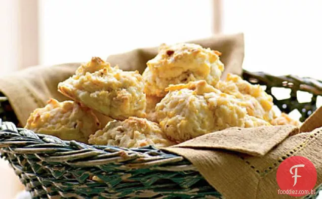 Cheddar-Biscoitos Com Bacon