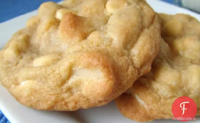 Biscoitos De Macadâmia Com Chip De Chocolate Branco
