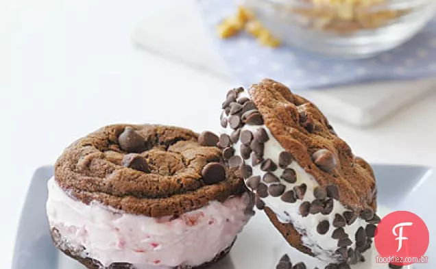 Sanduíches De Sorvete De Chocolate