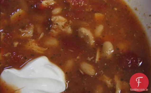 Sopa de frango e tomate Chipotle