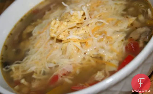 Sopa De Frango Fajitas